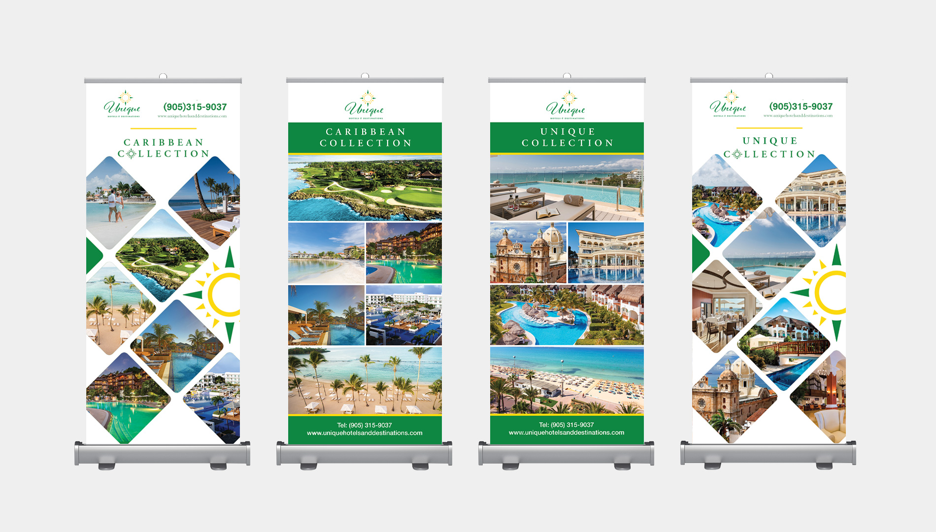 Unique Hotels and Destinations Rollup Banners